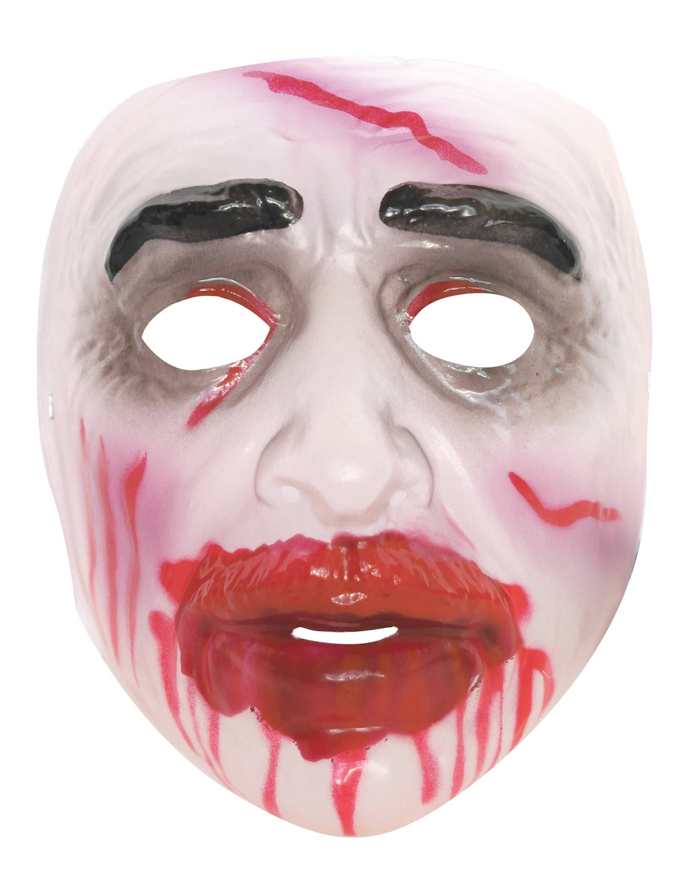 Détail du visage ensanglanté du masque Halloween pour homme