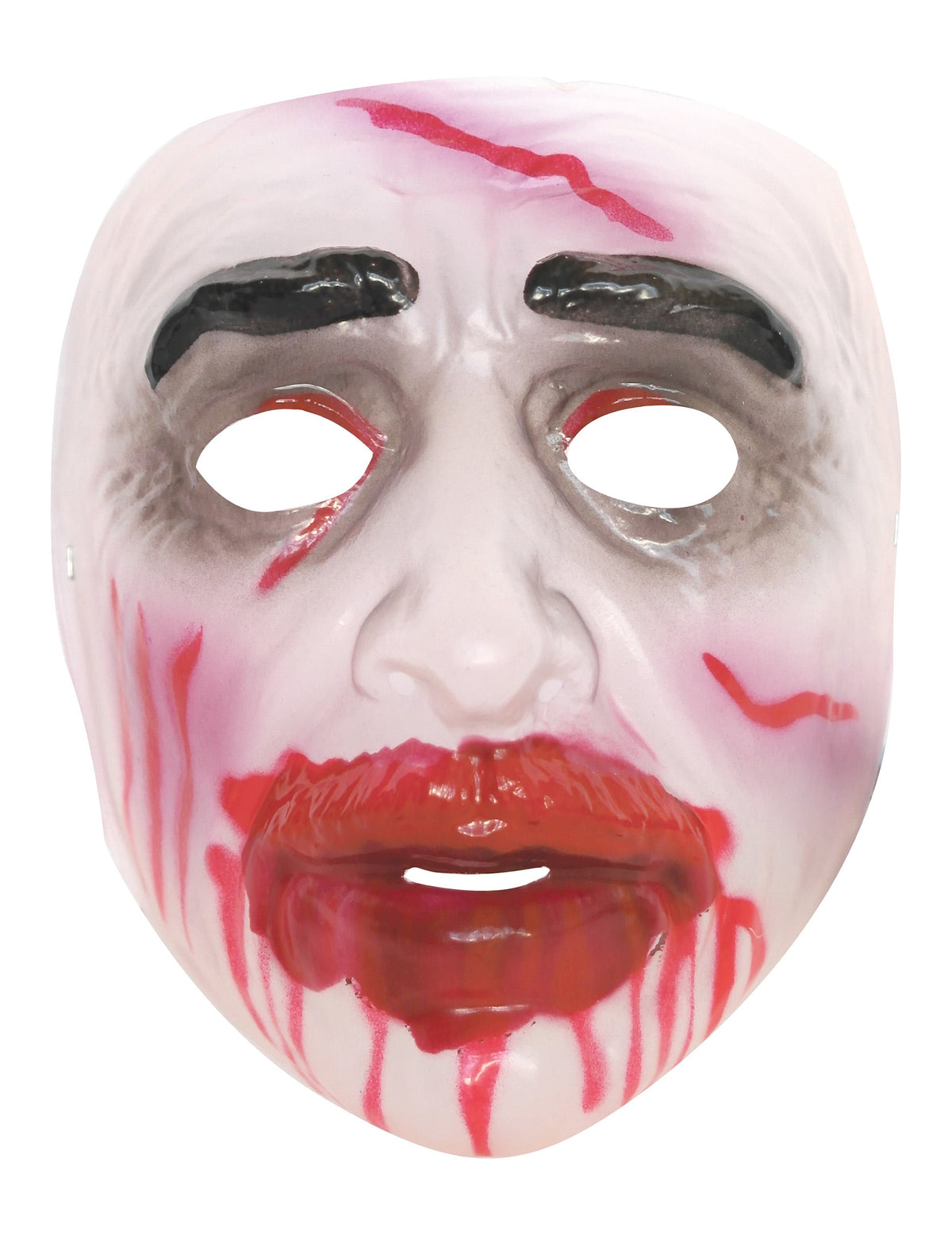 Détail du visage ensanglanté du masque Halloween pour homme