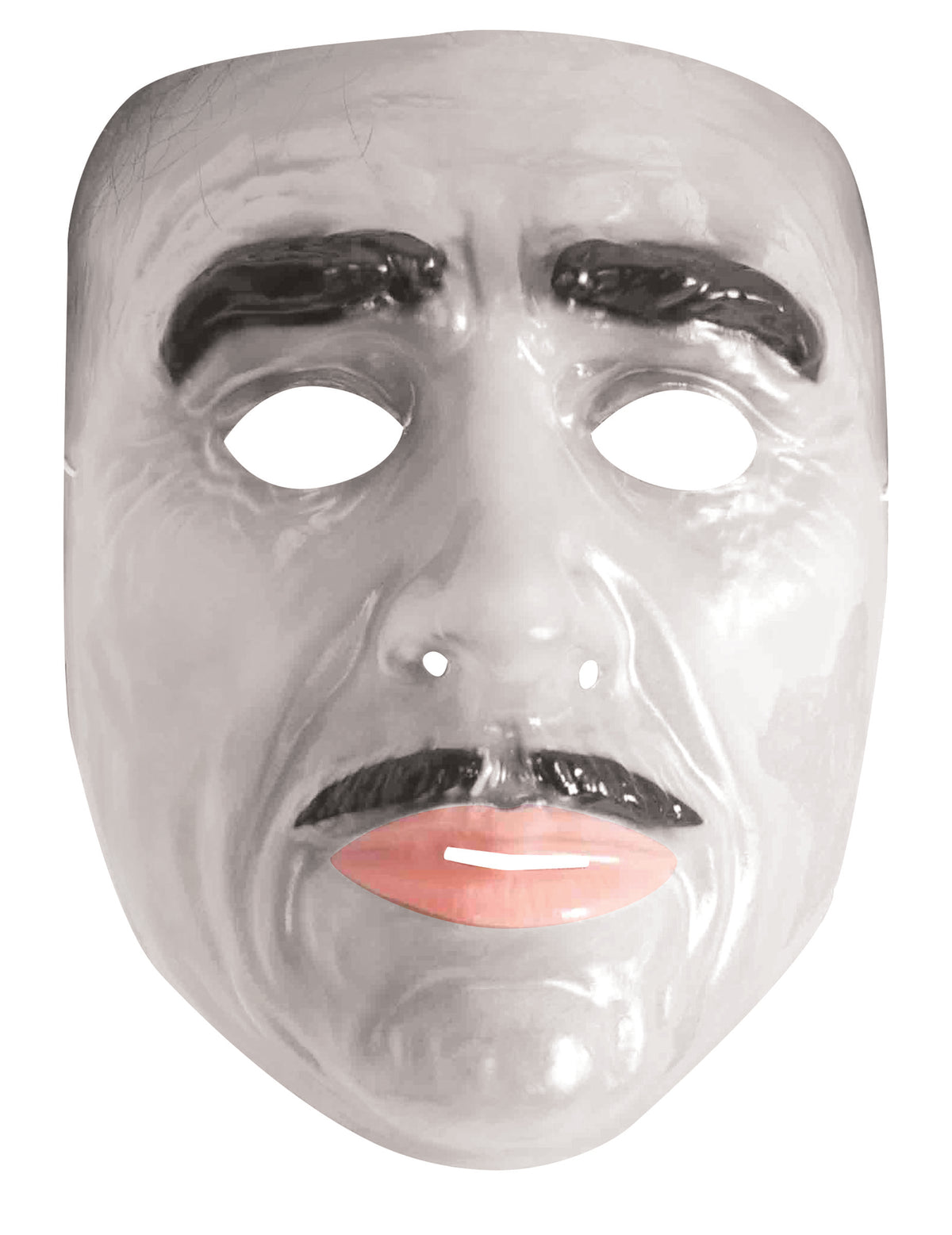 Vue de face du masque transparent homme adulte