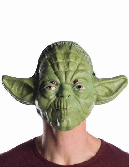 Vue de face du masque de Yoda pour adulte