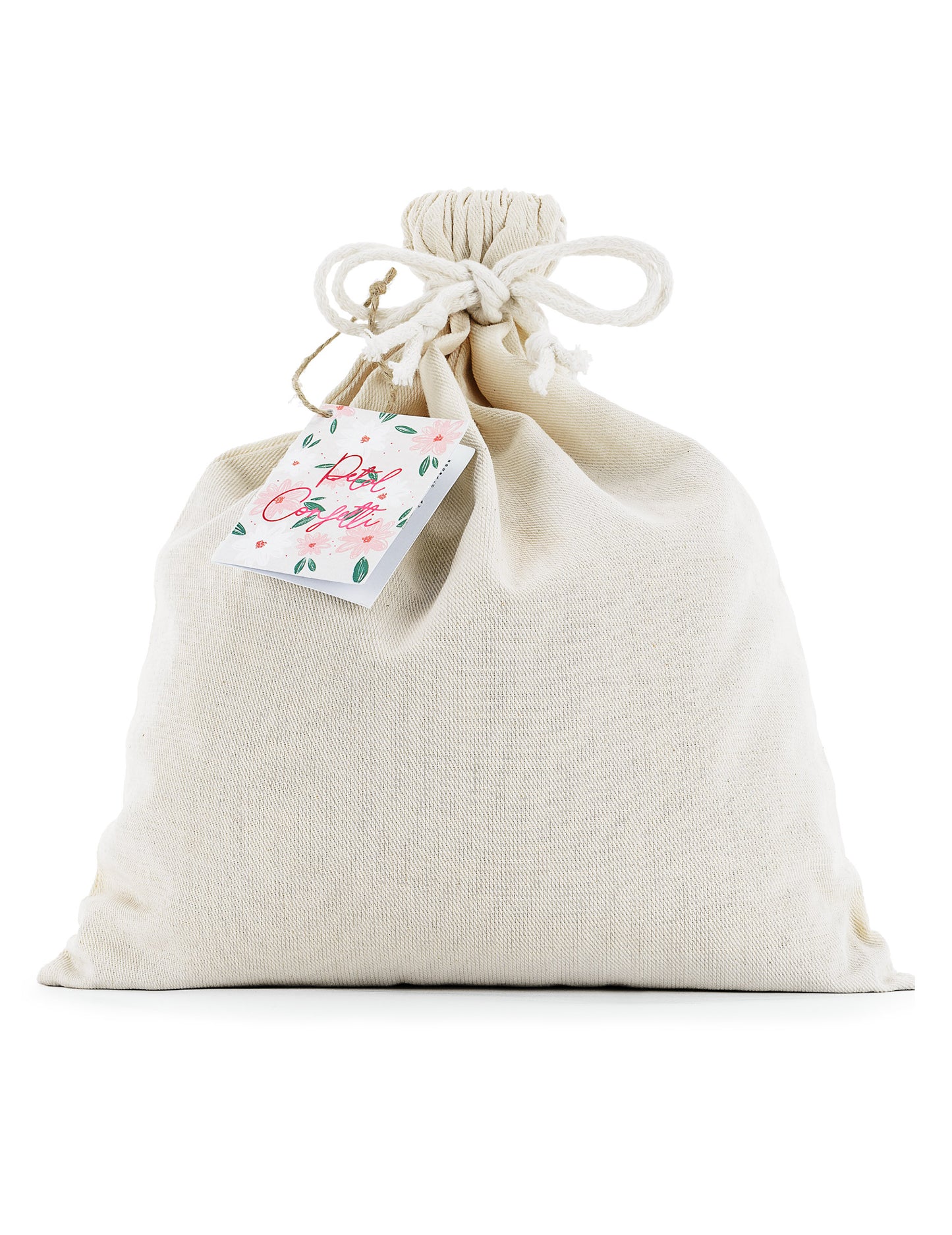 Maxi saco de confetes de flores naturais secas 400g rosa e laranja