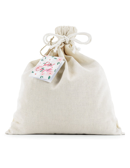 Maxi saco de confetes de flores naturais secas 400g rosa e laranja