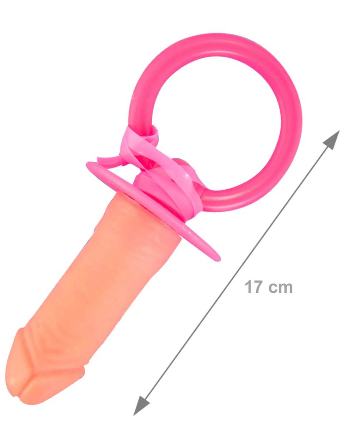 Chupeta zizi gigante para adulto cor de rosa e cor de pele