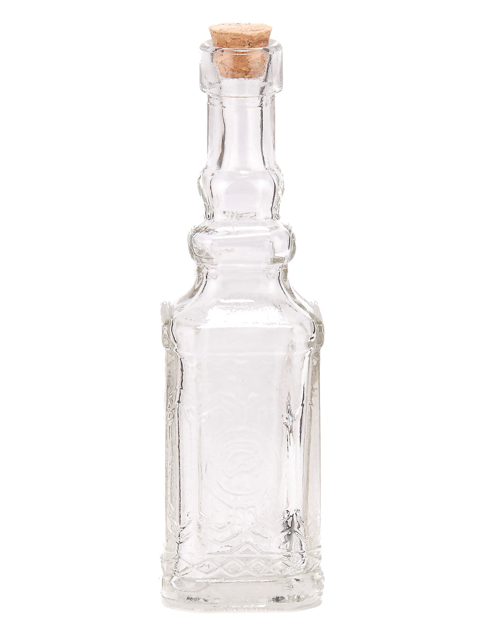 Mignonette en verre pour fête transparente avec bouchon de liège