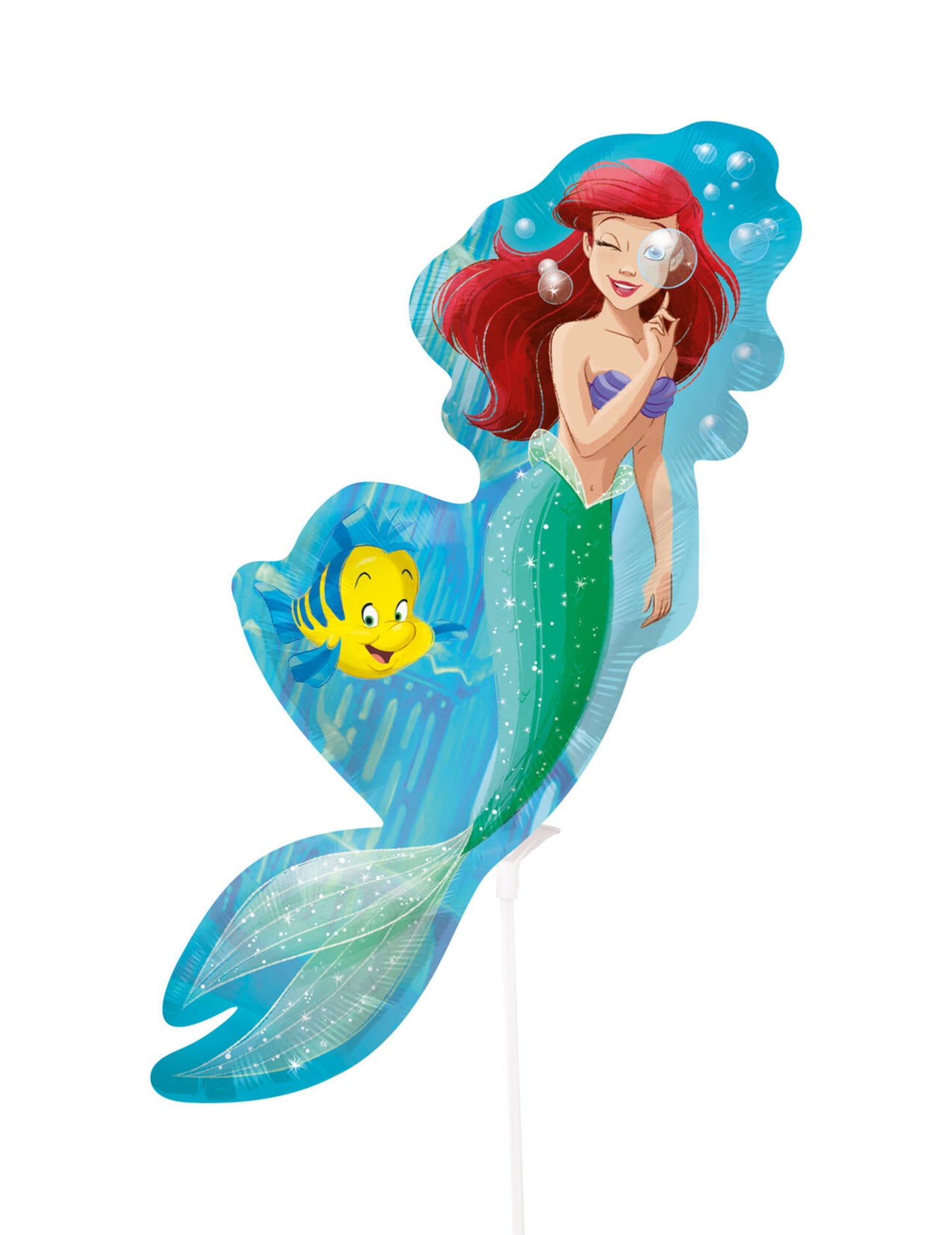 Mini balão de alumínio Ariel A Pequena Sereia™ 15 x 39 cm