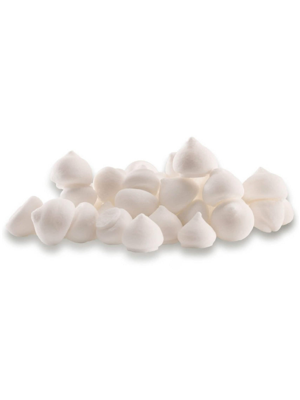 Mini merengues brancos sem glúten para decoração de bolos