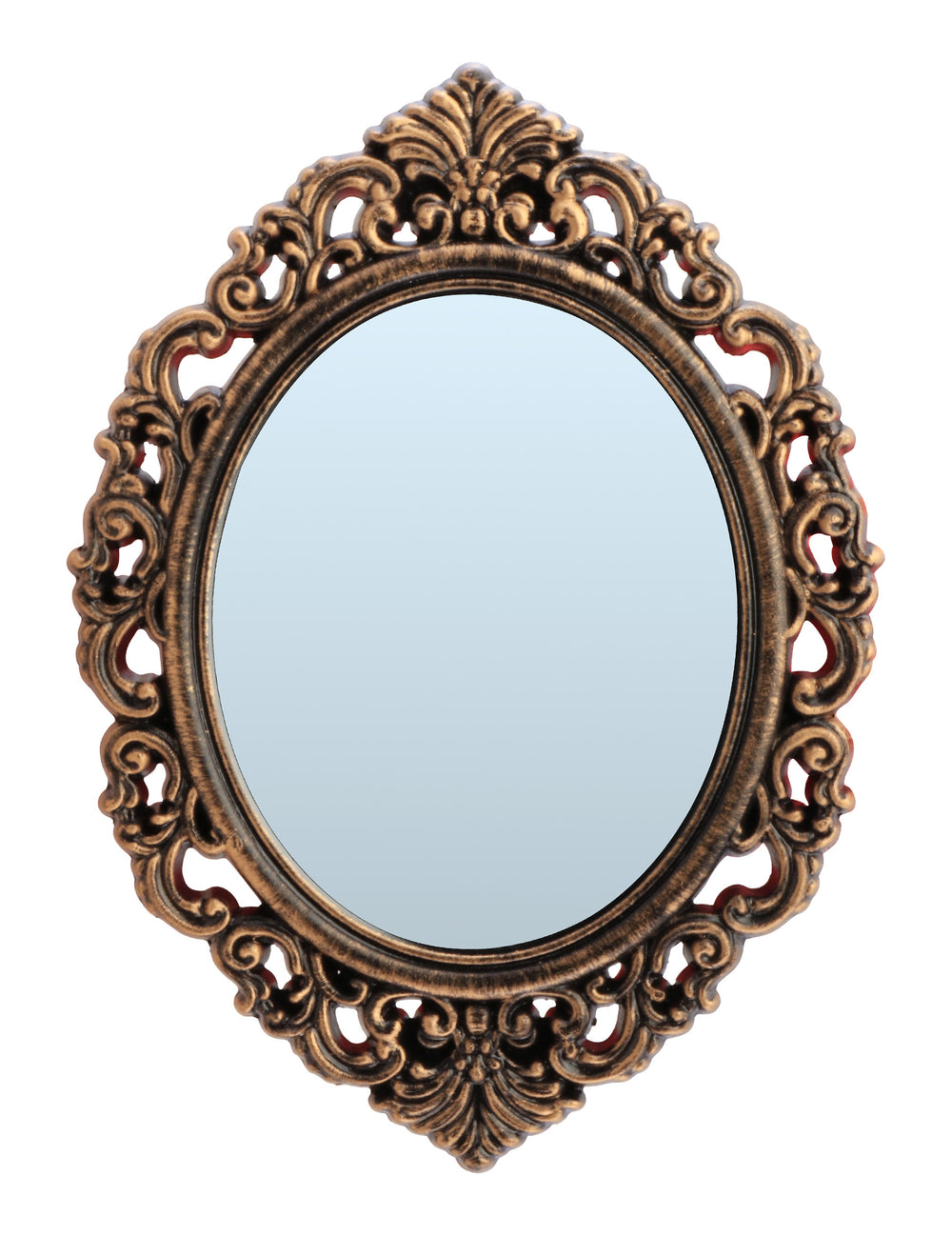 Miroir antique pour décoration noir et bronze