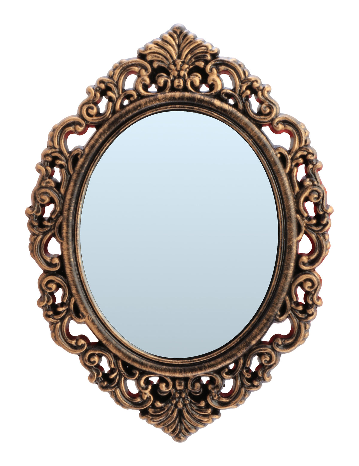 Miroir antique pour décoration noir et bronze