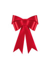 Laço decorativo de papel vermelho 24 x 35 cm