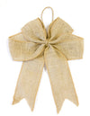Nœud décoration champêtre pour fête en toile de jute