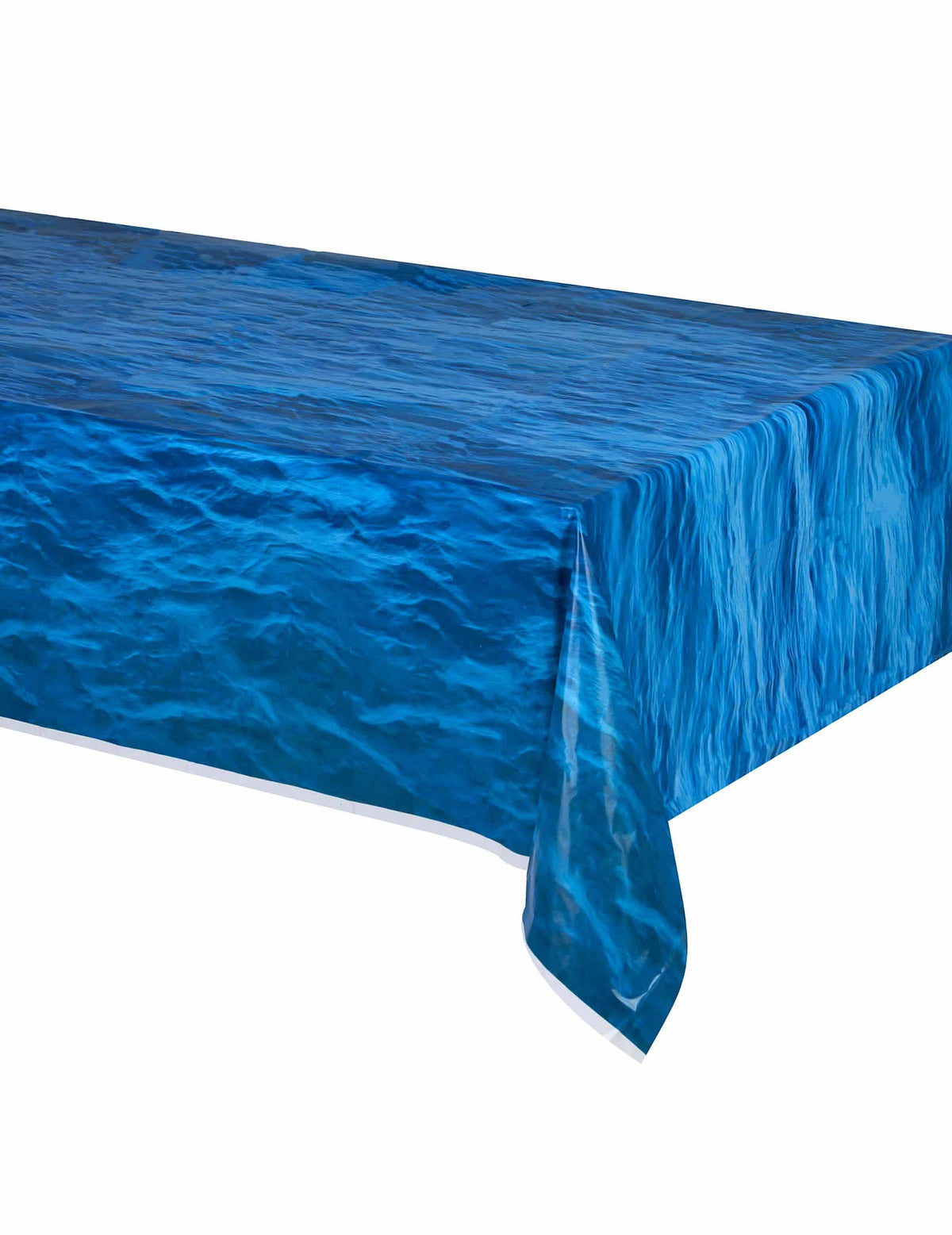Toalha de mesa de plástico ondas do oceano azul