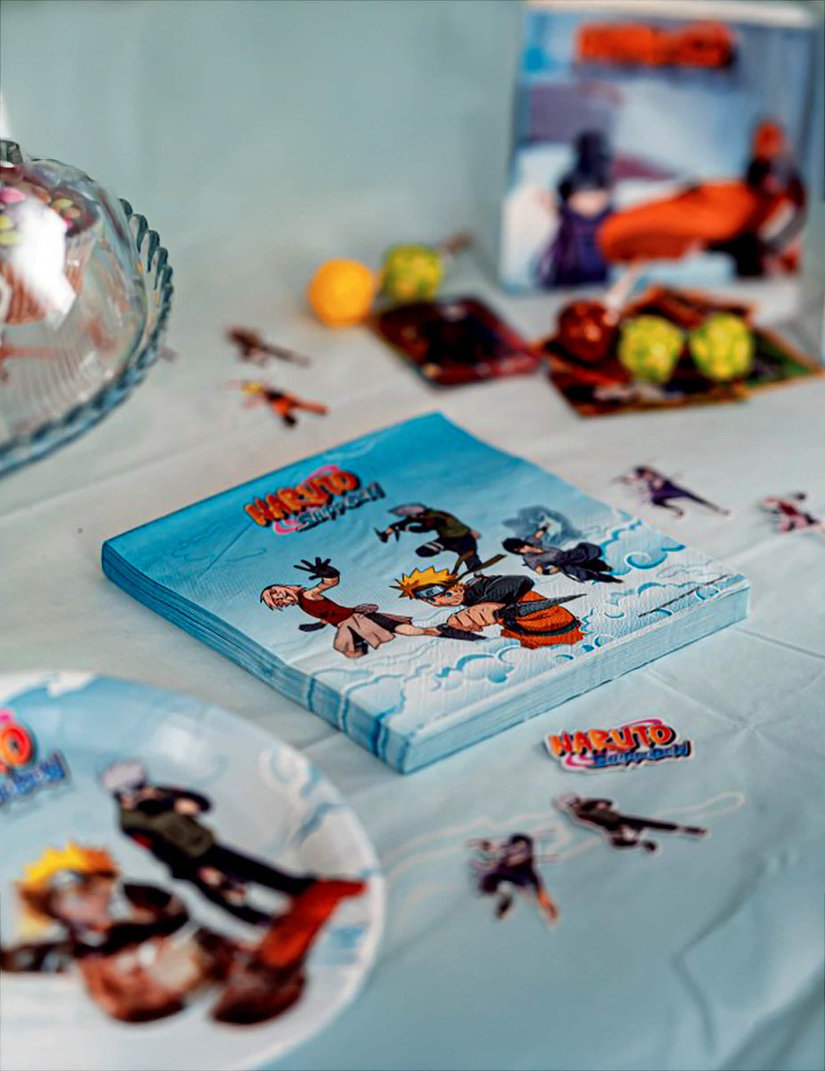 Toalha de mesa em papel reciclável Naruto Shippuden™ 136 x 228 cm