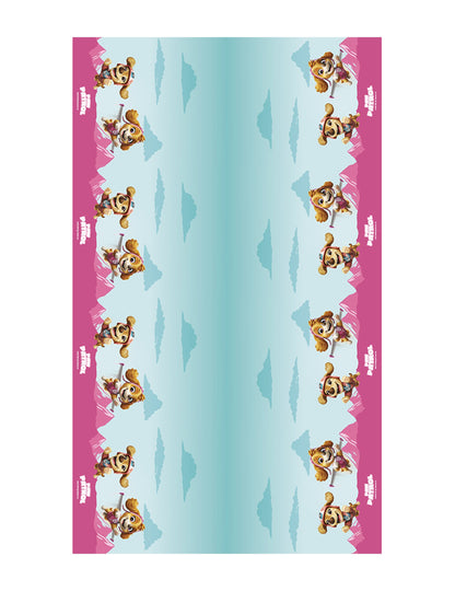RuÅ¾ovÃ½ papierovÃ½ obrus LabkovÃ¡ patrolaâ„¢ 136cm x 228cm