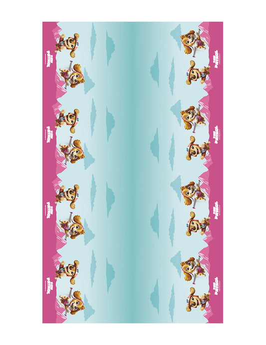 RuÅ¾ovÃ½ papierovÃ½ obrus LabkovÃ¡ patrolaâ„¢ 136cm x 228cm