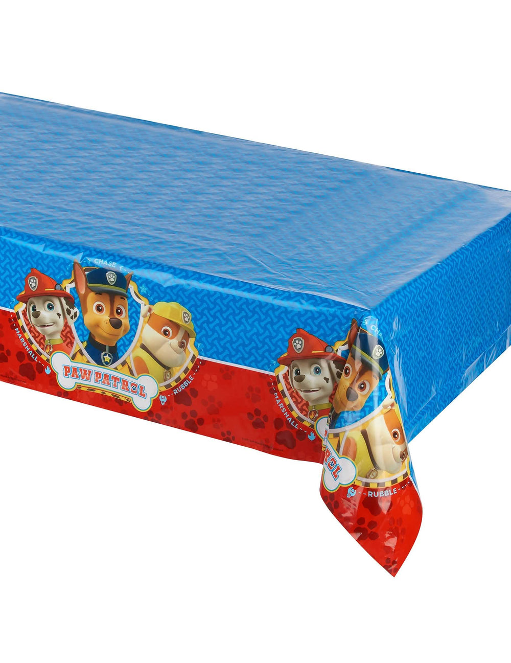Toalha de mesa de plástico Pat'Patrouille para criança azul e vermelho