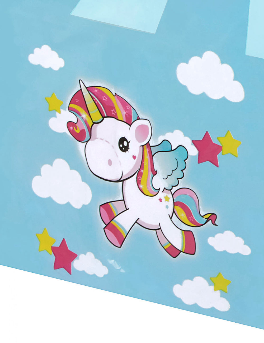Détail du motif de licorne ailée de la Nappe Licorne