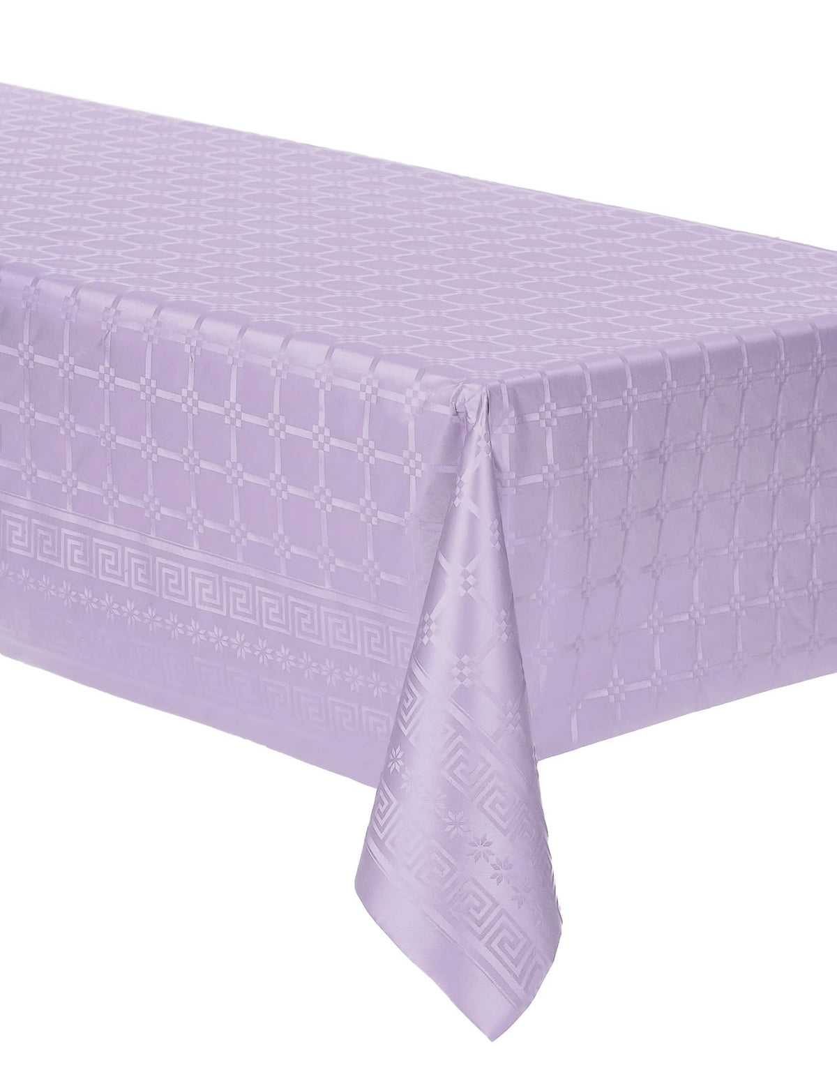 Toalha de mesa em rolo de papel damascado lilás grosso