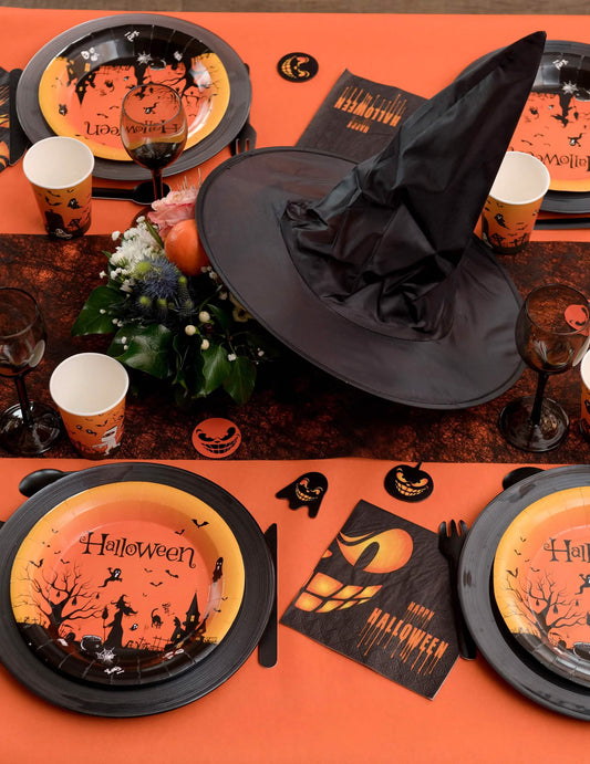 Toalha de mesa Eternity laranja 120 cm x 10 m