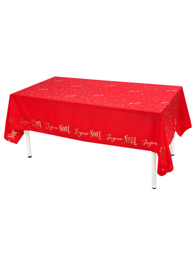 Toalha de mesa Estrela Cadente vermelha 145 x 240 cm