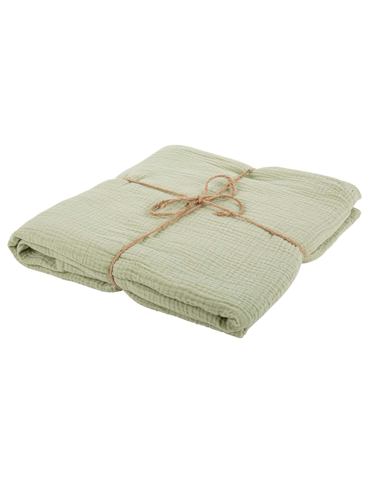 Toalha de mesa em gaze de algodão para casamento tema boémio verde sálvia