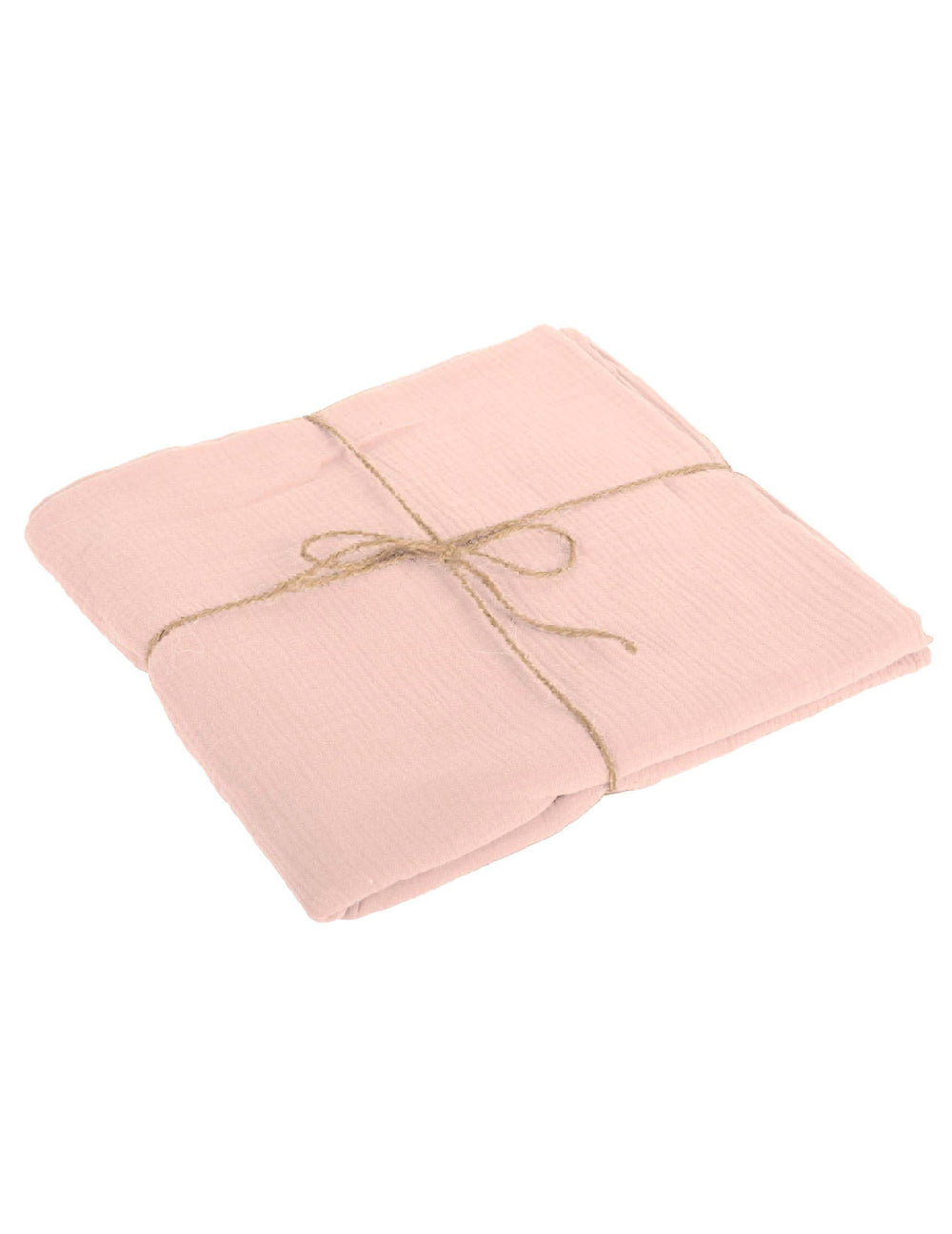 Toalha de mesa em gaze de algodão boémia cor de rosa antigo
