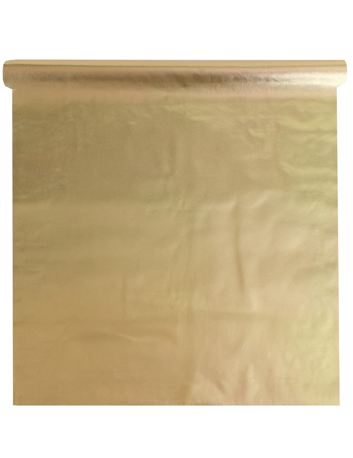 Toalha de mesa metálica dourada 120 cm x 20 m