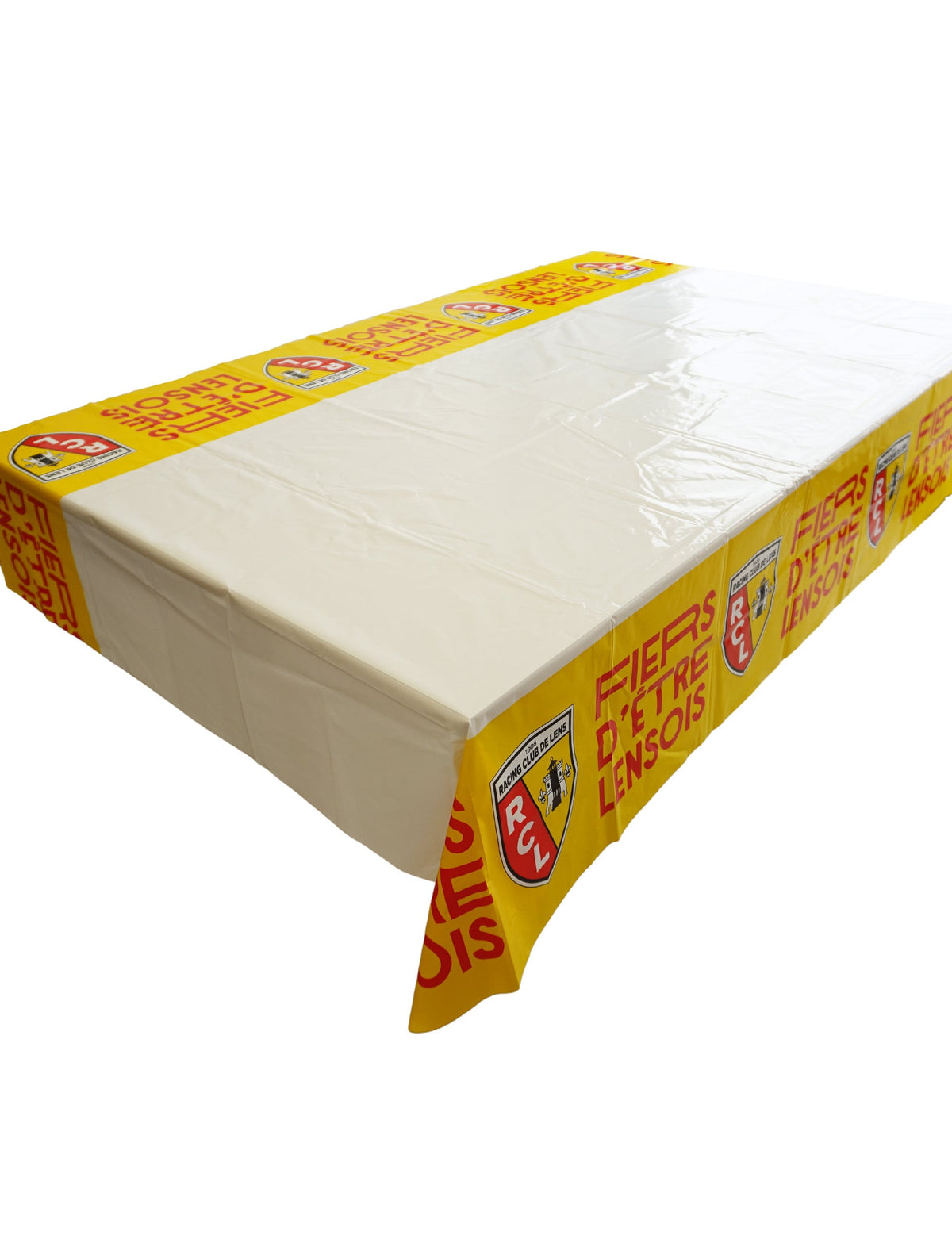 Nappe plastique RC Lens jaune et blanche