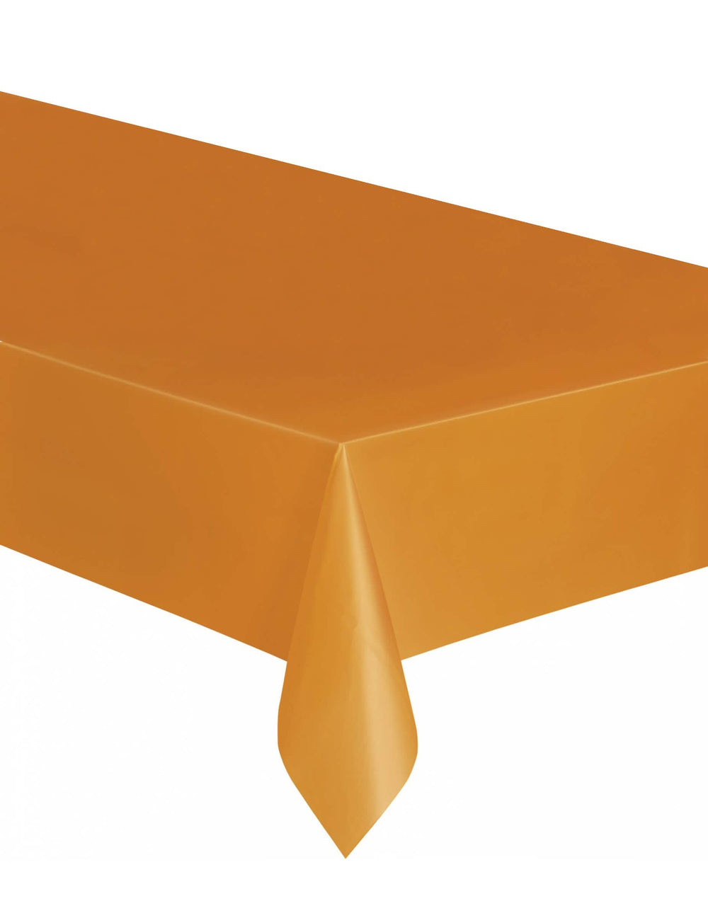 Toalha de mesa de plástico retangular cor de laranja