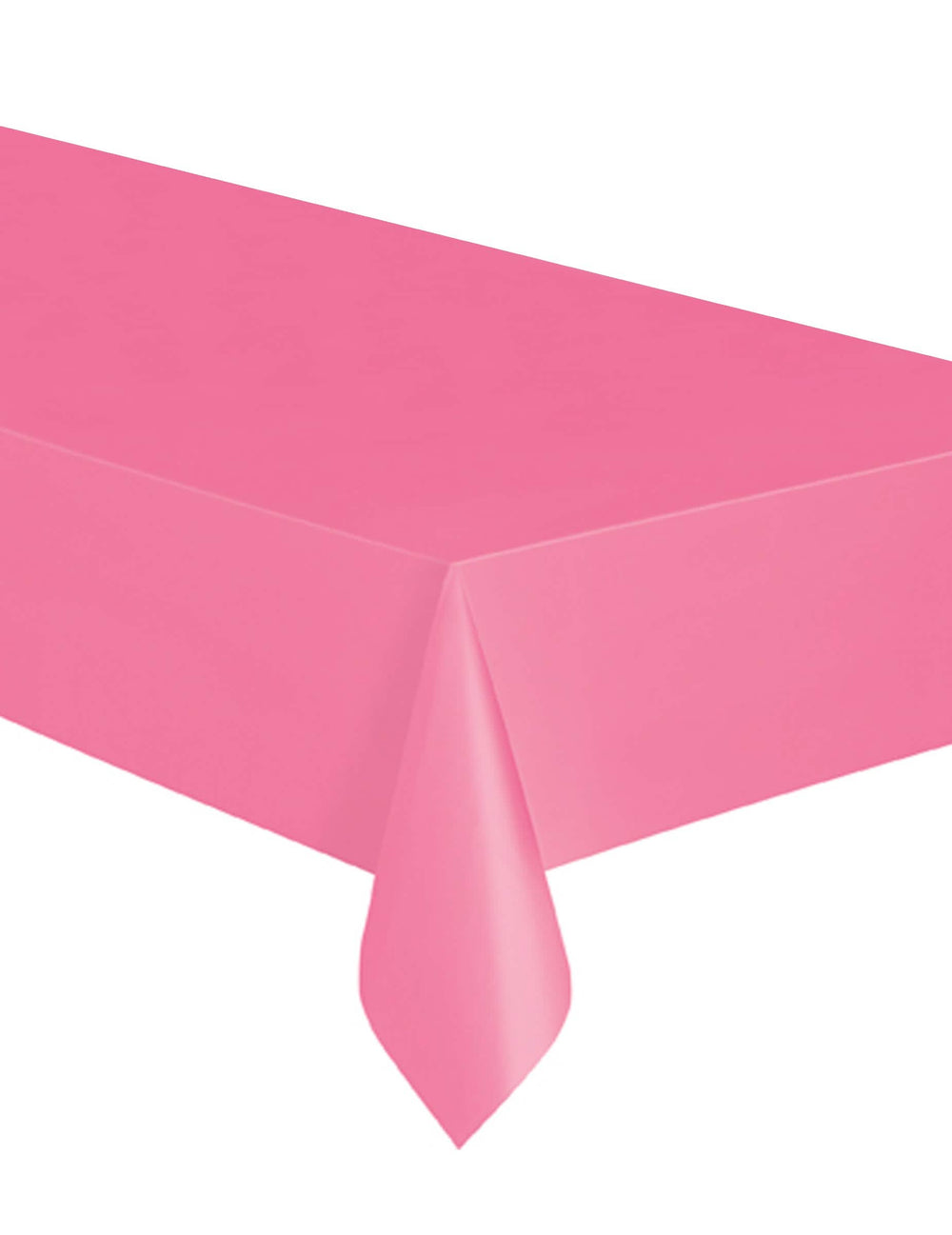 Toalha de mesa rectangular cor de rosa em plástico