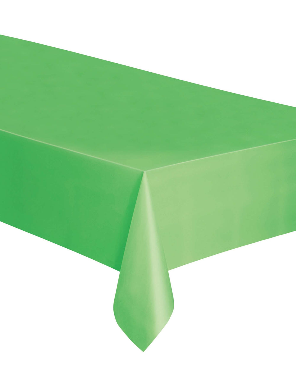 Toalha de mesa retangular de plástico verde limão