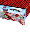 Nappe Ladybug à Paris pour enfant rouge et noire à pois
