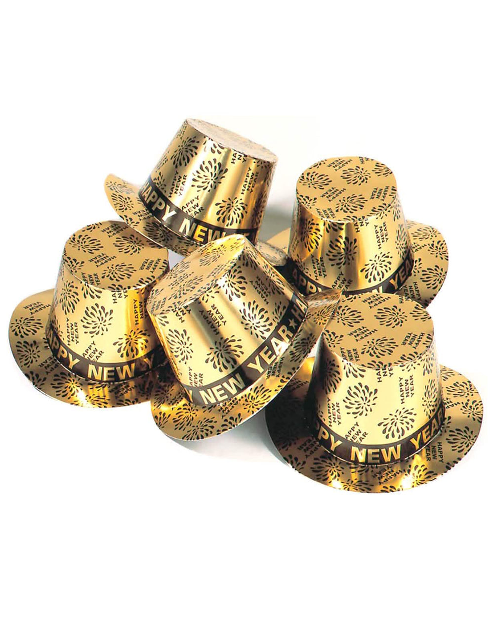 Cartola Happy New Year para adulto dourado