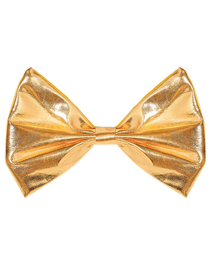Vue de face du noeud papillon doré pour adulte