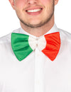Nœud papillon supporter Italie pour adulte vert blanc rouge