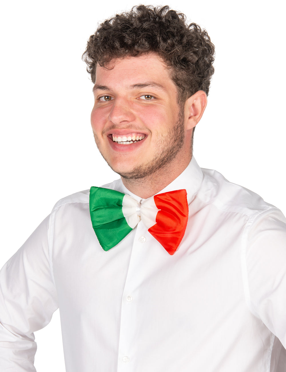 Vue de face du nœud papillon supporter Italie