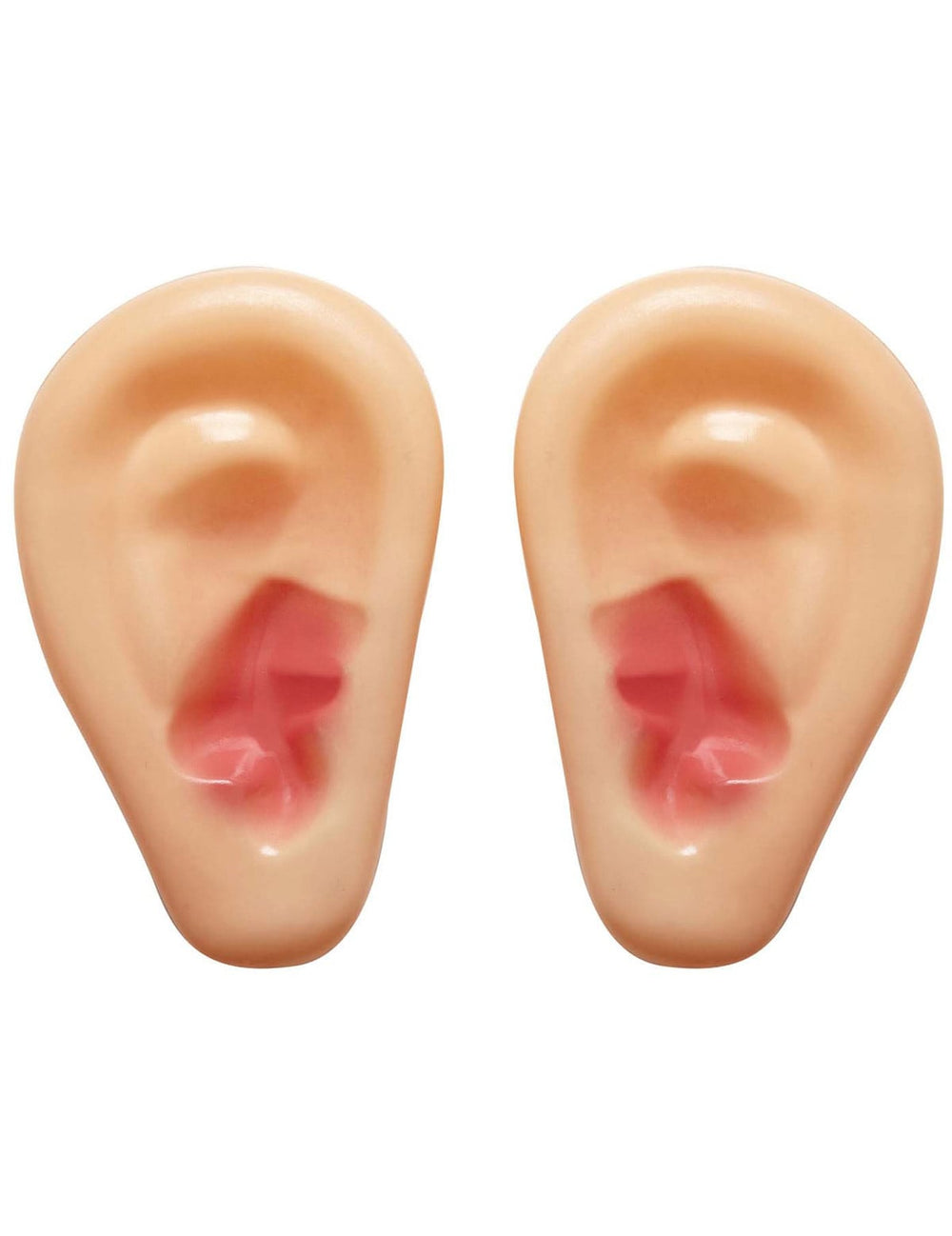 Vue de face de la paire d'oreilles géantes en plastique