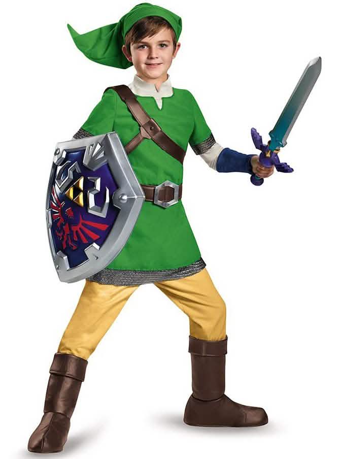 Pack de escudo e espada Link Legend of Zelda em situação
