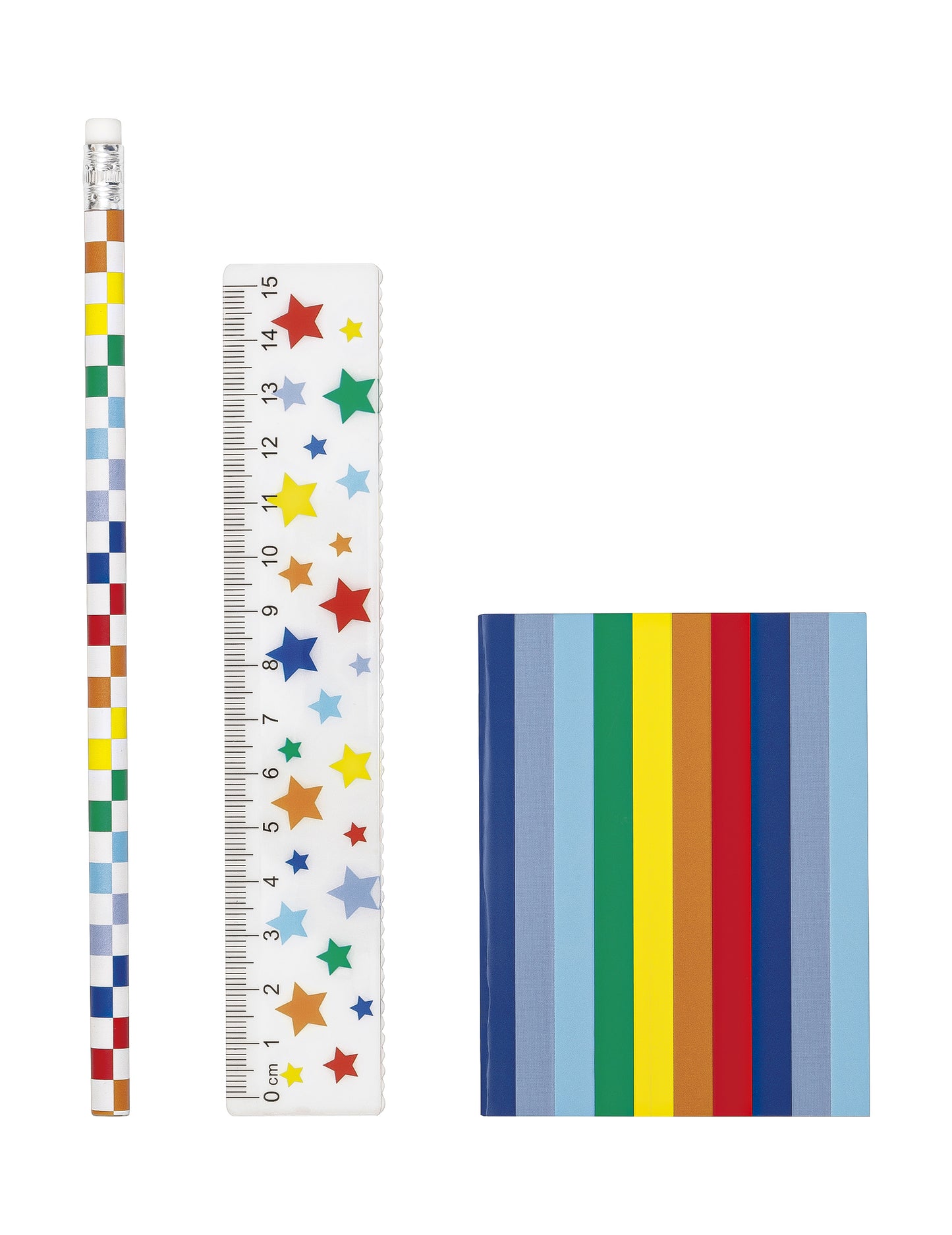 Conjunto de 18 acessórios de papelaria Arco-íris