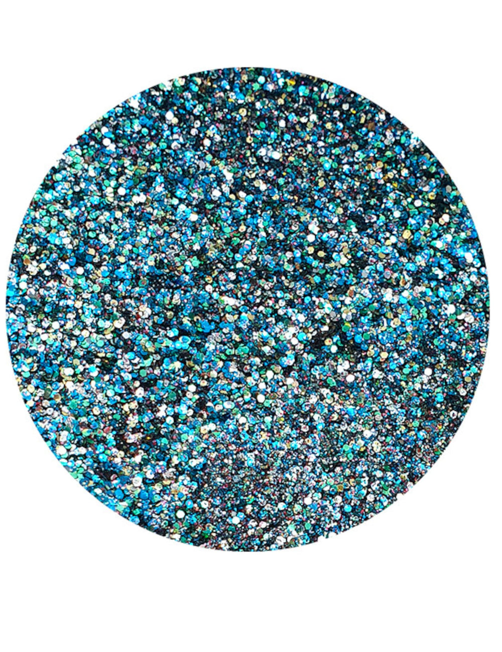 Paillettes biodégradables Galaxsisi pour adulte bleu turquoise et argent
