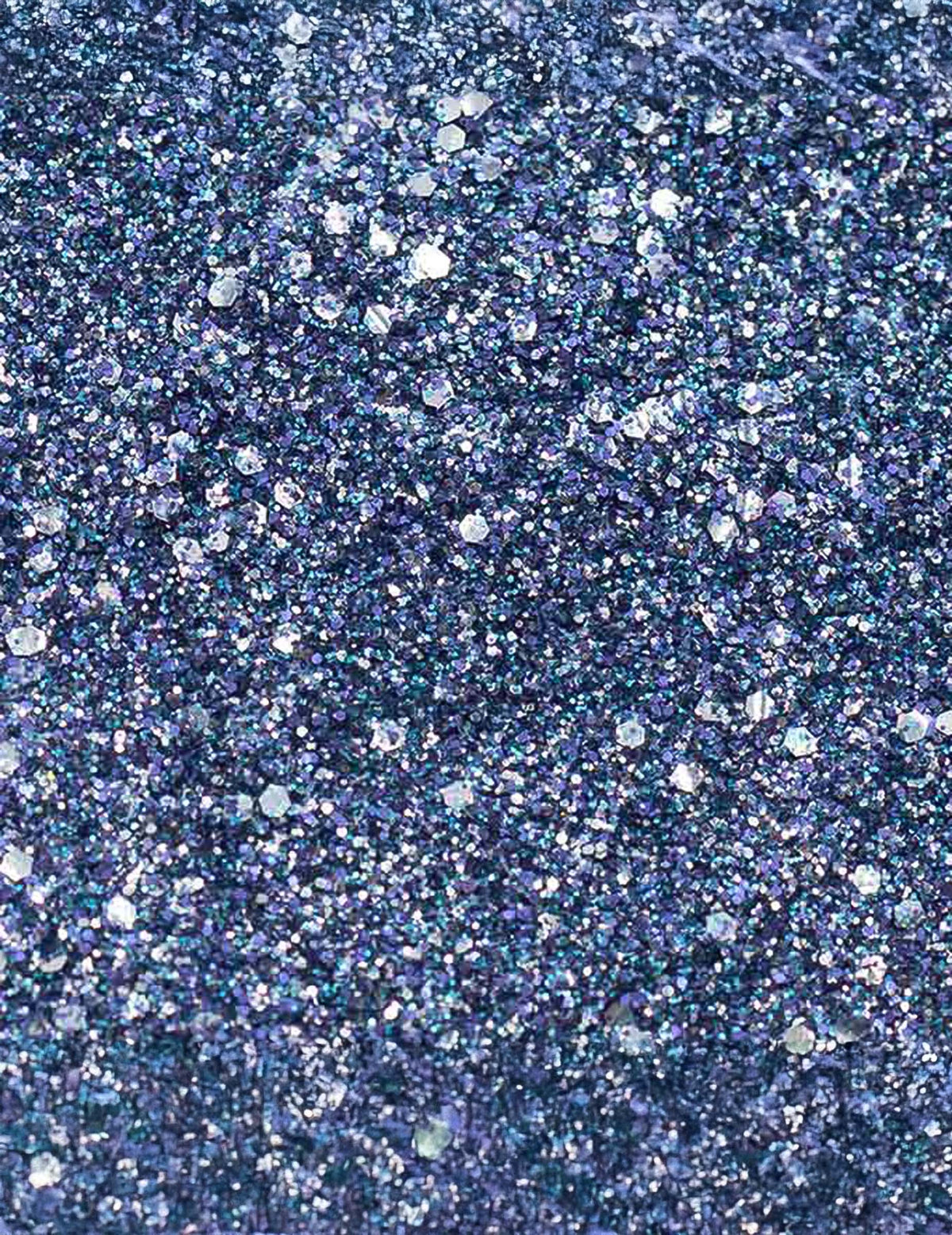 Gros plan sur la texture des paillettes biodégradables indiGlow Si si la paillette