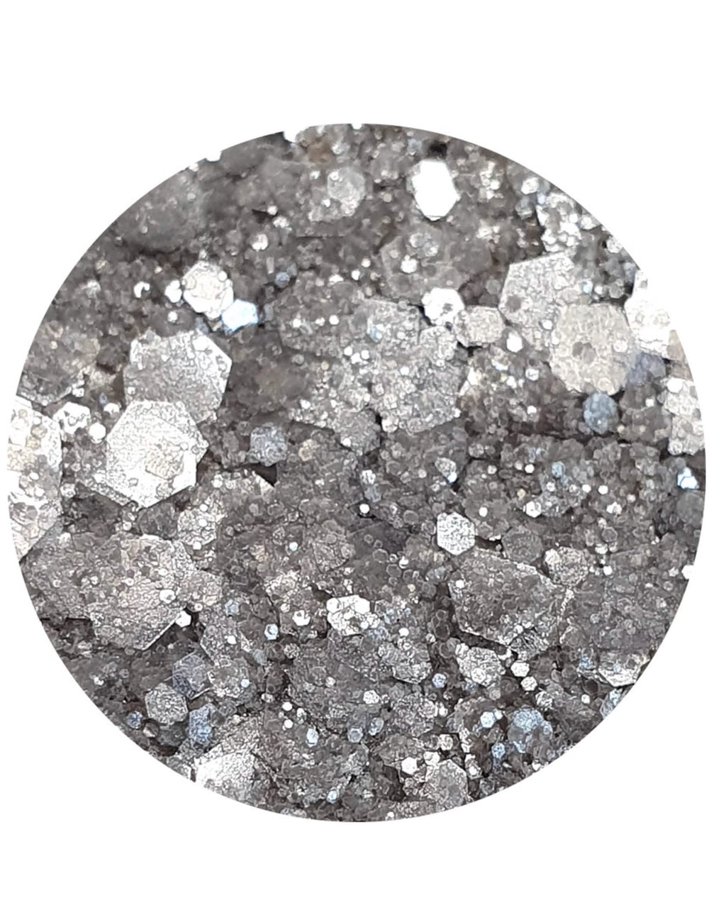 Paillettes biodégradables Metallo Disco pour adulte argentées