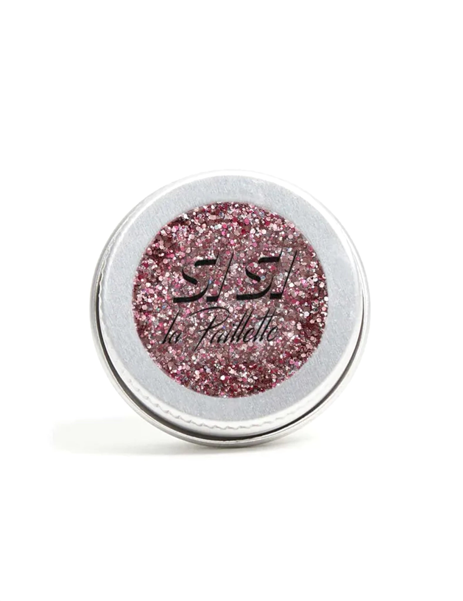 Vue de dessus du pot de paillettes biodégradables Marie Antoinette