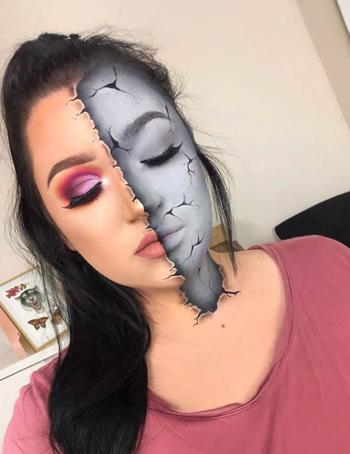 Paleta de maquilhagem 4 cores Halloween zombie 10 g