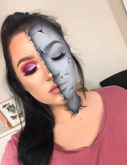 Paleta de maquilhagem 4 cores Halloween zombie 10 g