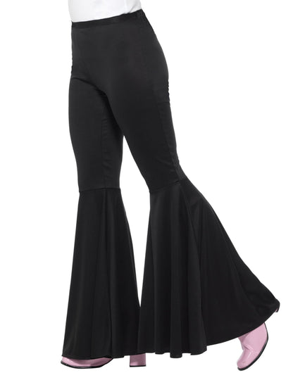 Vue de profil du pantalon pattes d'éléphant disco