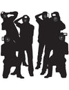 Décorations murales Paparazzi noires silhouettes