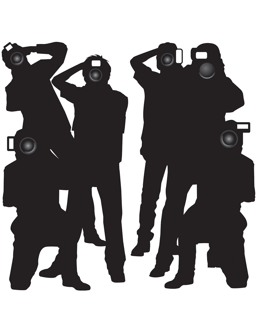 Décorations murales Paparazzi noires silhouettes