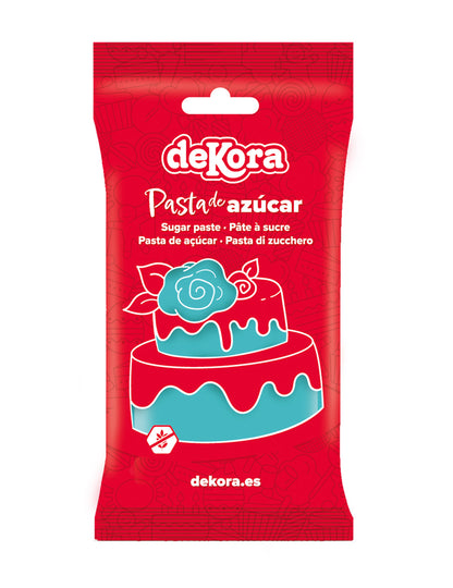 Pasta de açúcar sem glúten azul 250 g para modelagem