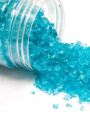 Pépites de verre pour décoration de table turquoise