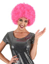 Perruque clown pour adulte rose confort
